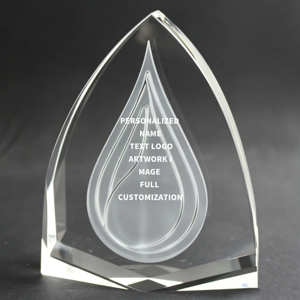 Frosted Drop Custom Corporate Trophy suppliers