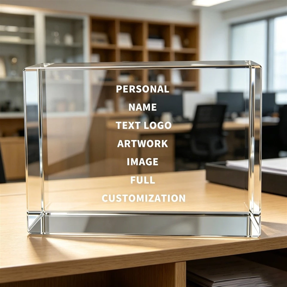 Truck 3D Engraved Cube Crystal Award Trophy price
